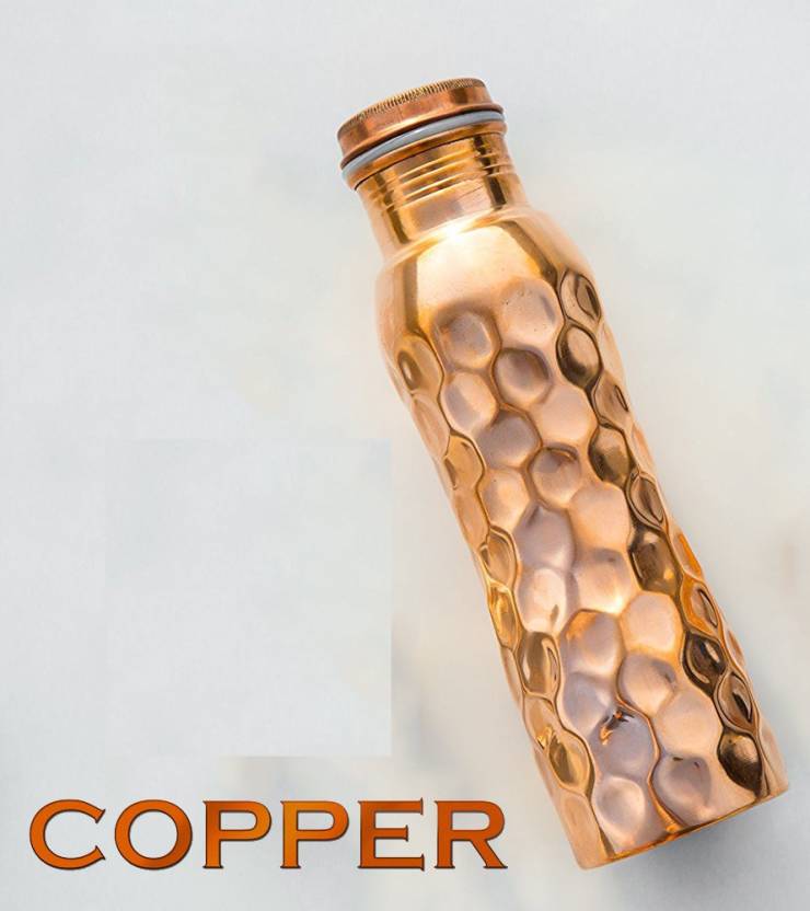 SRI LALIT ARTS COPPER DIAMOND SHAPE WATER BOTTLE 1 L